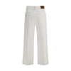 Brunello Cucinelli White Cotton Straight-Leg Jeans