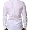 Dolce & Gabbana White MARTINI Long Sleeves Dress Formal Shirt