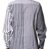 Dolce & Gabbana White Gray Striped Cotton Men Casual Shirt