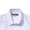 Dolce & Gabbana White Cotton Short Sleeves GOLD Casual Shirt