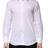 Dolce & Gabbana White MARTINI Long Sleeves Men Formal Shirt