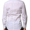Dolce & Gabbana White MARTINI Long Sleeves Men Formal Shirt