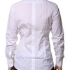 Dolce & Gabbana White Cotton GOLD Long Sleeves Formal Shirt