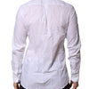 Dolce & Gabbana White MARTINI Long Sleeves Men Formal Shirt