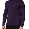 Dolce & Gabbana Purple Cashmere Turtleneck Pullover Sweater