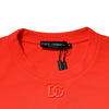 Dolce & Gabbana Orange Polyester DG Logo Sweatshirt Sweater