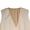 Dolce & Gabbana Beige Linen Dress Formal Men Waistcoat Vest