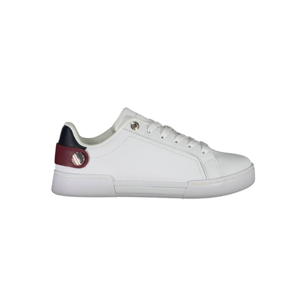 Tommy Hilfiger – Weiße Polyester-Sneaker