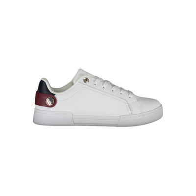 Tommy Hilfiger – Weiße Polyester-Sneaker