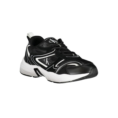 Calvin Klein Black Polyurethane Men's Sneaker