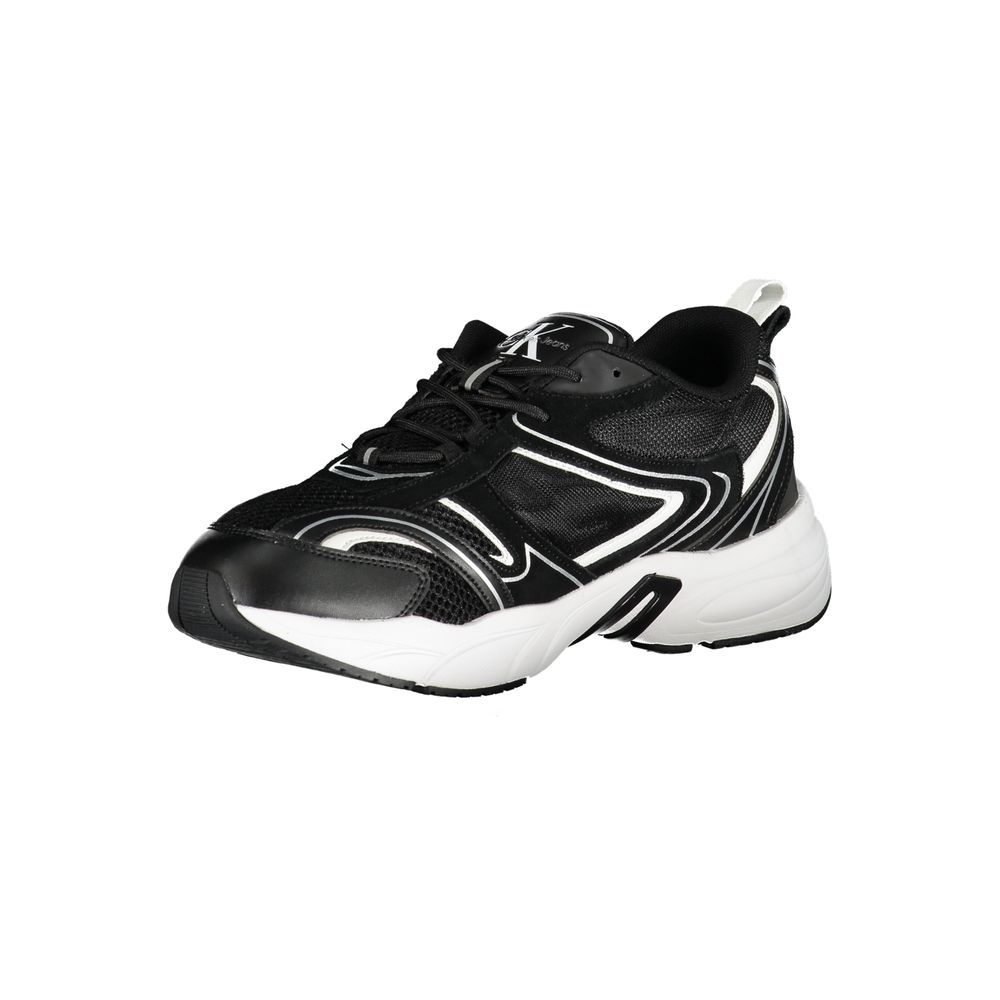 Calvin Klein Black Polyurethane Men's Sneaker