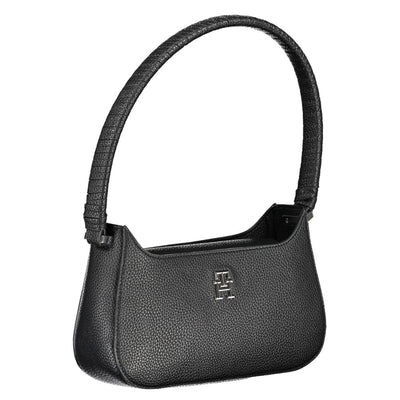 Tommy Hilfiger Black Polyurethane Women Handbag