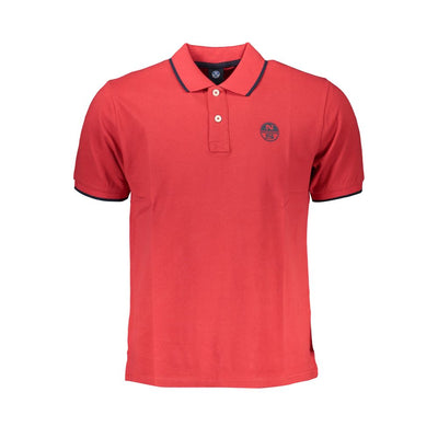 North Sails Red Cotton Men's Polo
