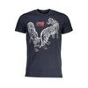 Cavalli Class Blu Cotton Mens T-Shirt