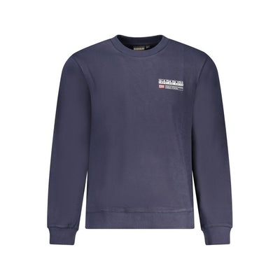 Napapijri Blue Cotton Men Sweatshirt