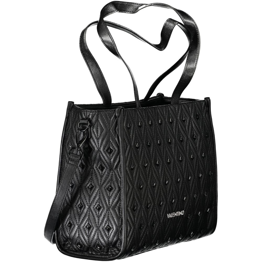 Mario Valentino Black Polyurethane Women Handbag