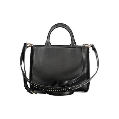 Mario Valentino Black Polyurethane Women Handbag