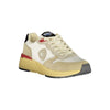 Blauer Beige Polyurethane Men Sneaker
