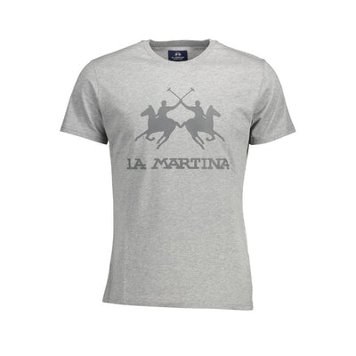 La Martina Grigio Cotton Men's T-Shirt