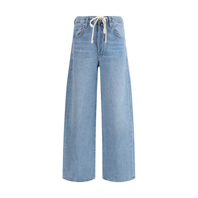 Citizens of Humanity Light Blue Cotton High-Waisted Jean