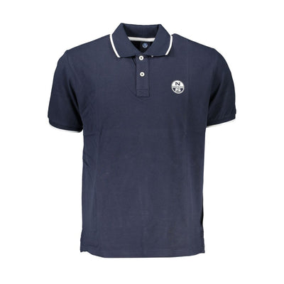 North Sails Blu Cotton Men Polo