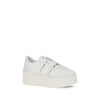 Valentino Garavani White Calf Leather Bos Taurus Platform Sneakers