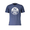 North Sails Blu Cotton Men T-Shirt