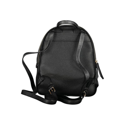 Mario Valentino Black Polyurethane Women Backpack