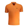 La Martina Arancione Cotton Men Polo Shirt