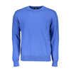 La Martina Blue Cotton Men's Knitwear Shirt