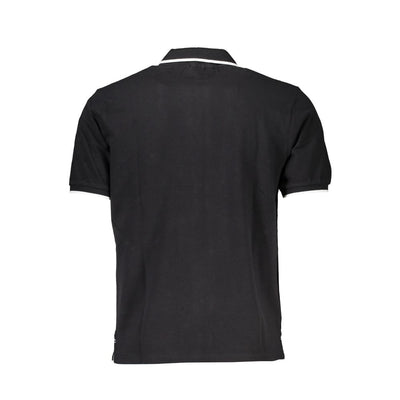 North Sails Black Cotton Men's Polo Shirt