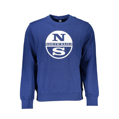 North Sails Blue Cotton Men Sweater