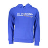 La Martina Blue Cotton Men Sweater