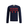 Valentino Blue Fleece Wool Sweatshirt