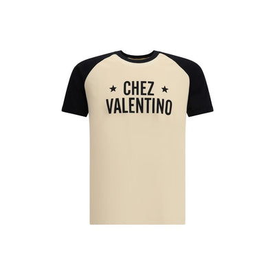 Valentino Cream Cotton T-Shirt