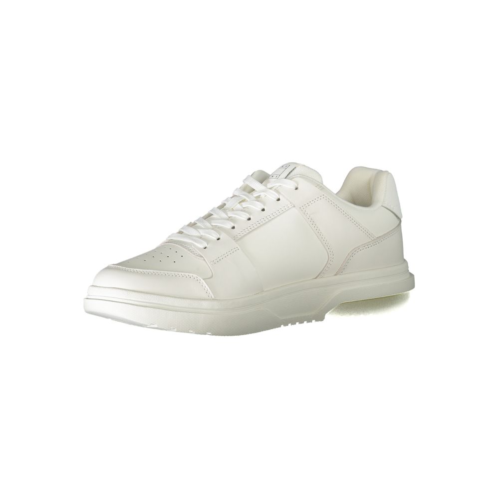Tommy Hilfiger Bianco Polyurethane Men Sneaker