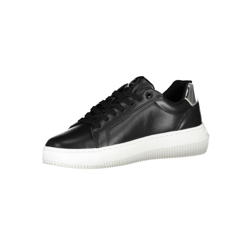 Calvin Klein Nero Leather Women Sneaker