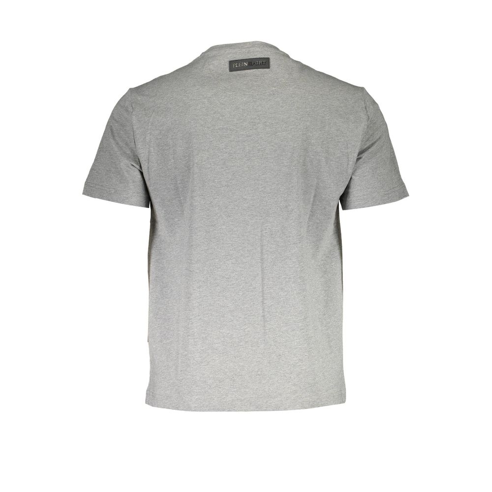 Graues Baumwoll-T-Shirt von Plein Sport