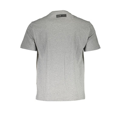 Graues Baumwoll-T-Shirt von Plein Sport