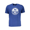 North Sails Blue Cotton Men T-Shirt