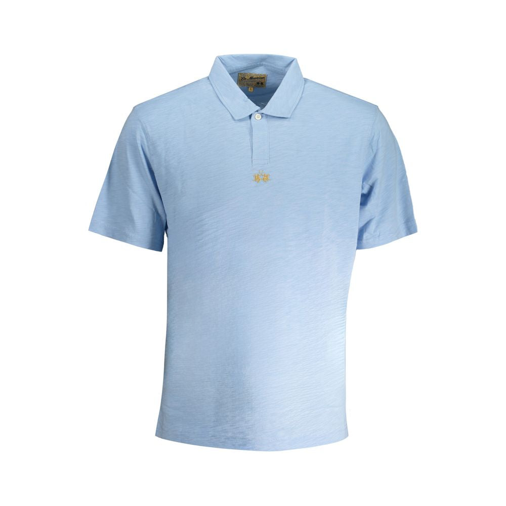 La Martina Azzurro Cotton Male Polo Shirt