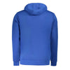 Norway 1963 Blue Cotton Men Sweater with Hood and Pockets