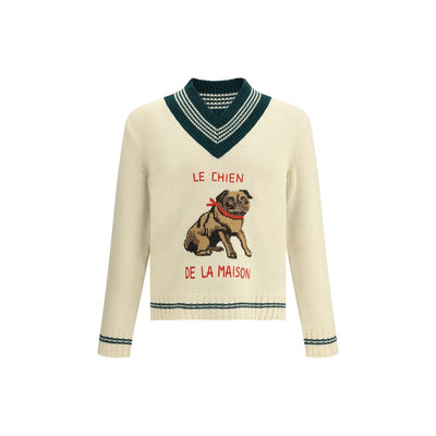 Valentino Cream Wool Sweatshirt