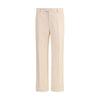 Valentino Cream Fleece Wool Dress Pants