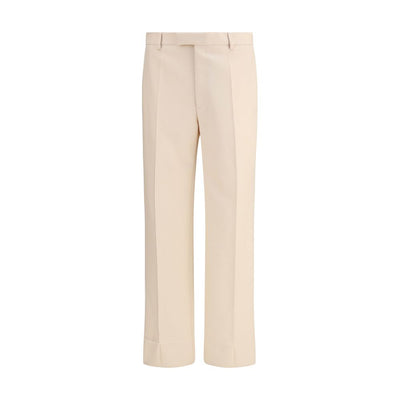 Valentino Cream Fleece Wool Dress Pants