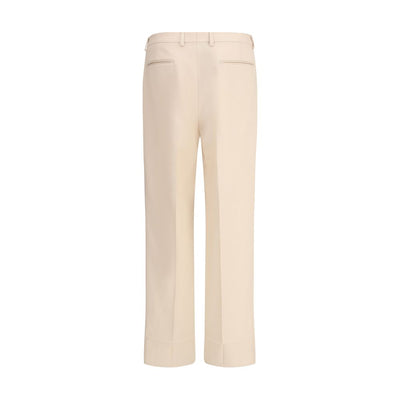 Valentino Cream Fleece Wool Dress Pants
