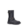 Dolce &amp; Gabbana Bos Taurus Schnürstiefel aus schwarzem Kalbsleder