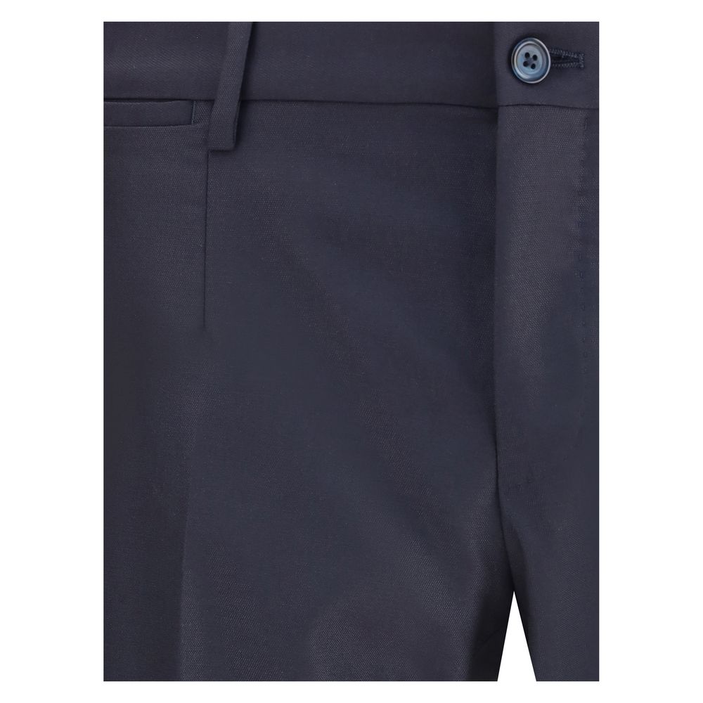 Dolce &amp; Gabbana Zweiteiliger Anzug aus schwarzem Fleecewolle