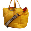 Dolce & Gabbana Yellow Orange Nylon Logo Plaque Hand Shoulder Tote Bag