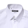 Dolce & Gabbana White Cotton GOLD Long Sleeves Formal Shirt
